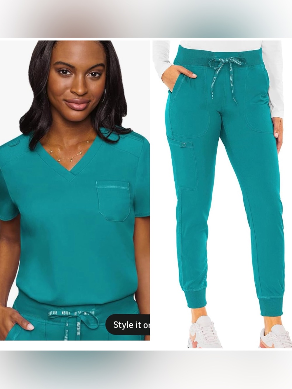Med Couture Teal scrub set